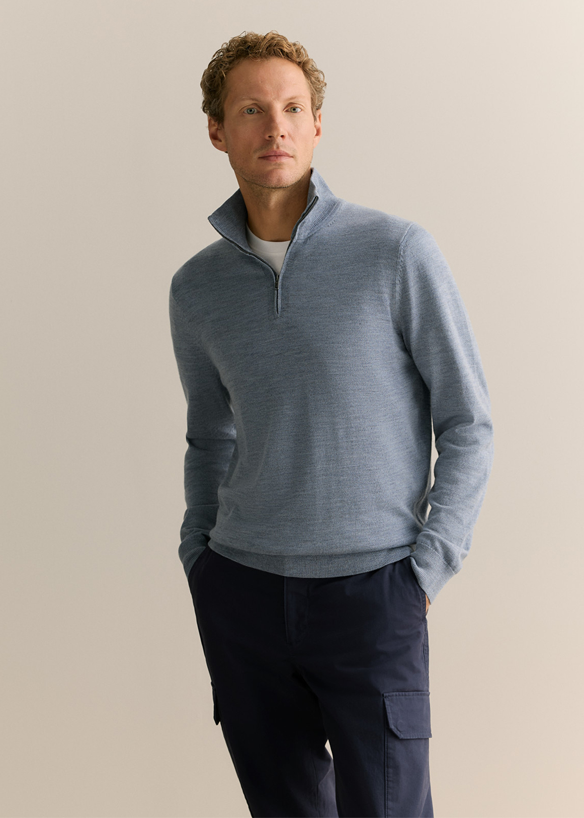 Australian Merino Half Zip