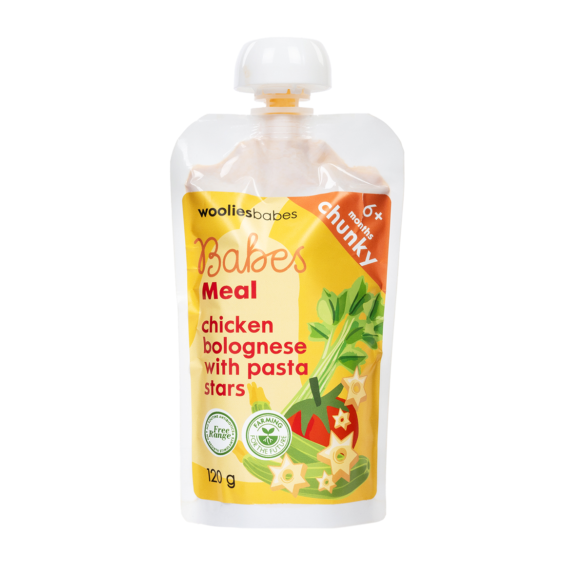Babes Free Range Chicken Bolognese with Pasta Stars Meal 120 g