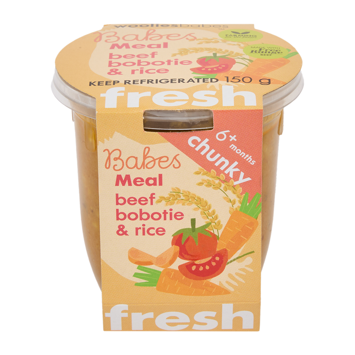 Babes Fresh Beef Bobotie & Rice Meal 150 g
