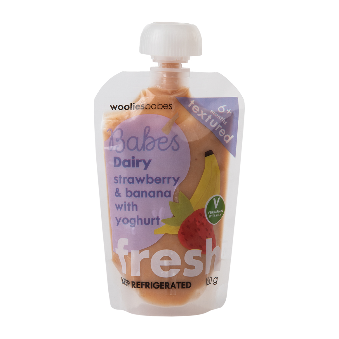 Babes Fresh Strawberry and Banana with Yoghurt 120 g