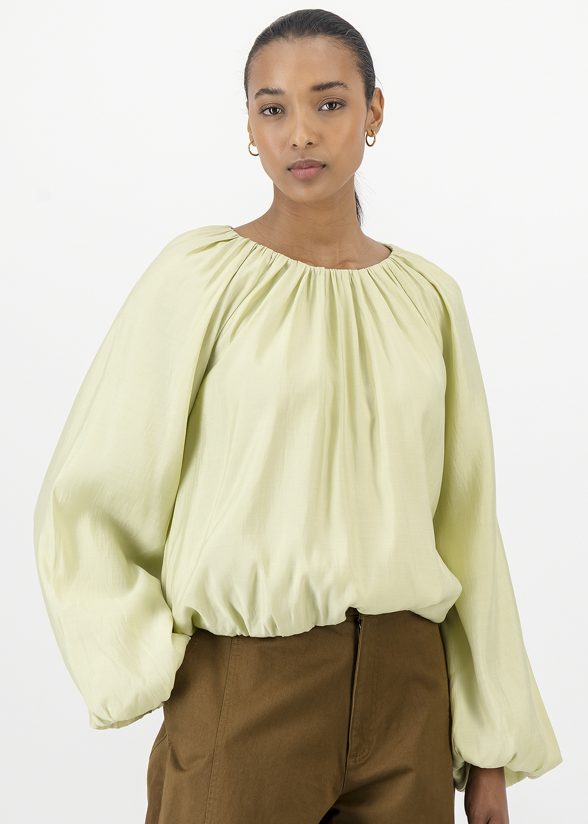 Balloon Sleeve Blouse
