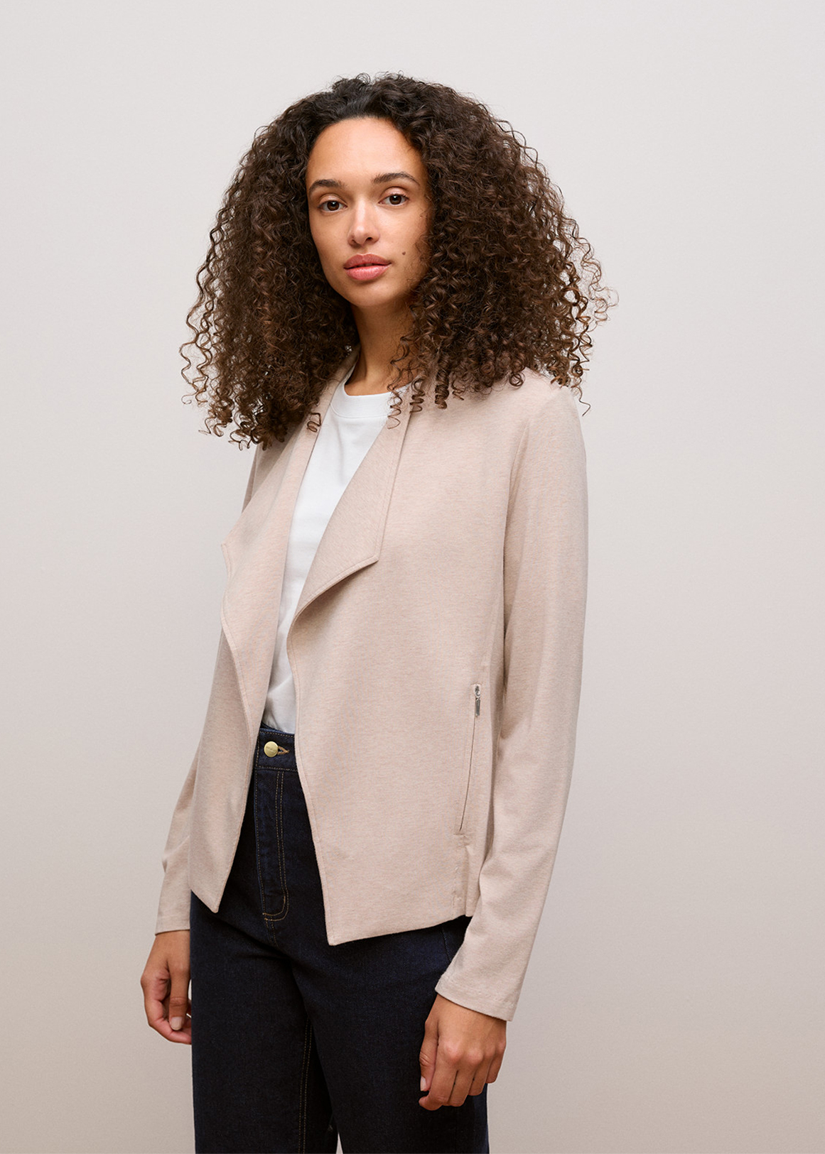 Bamboo Viscose Marle Jacket
