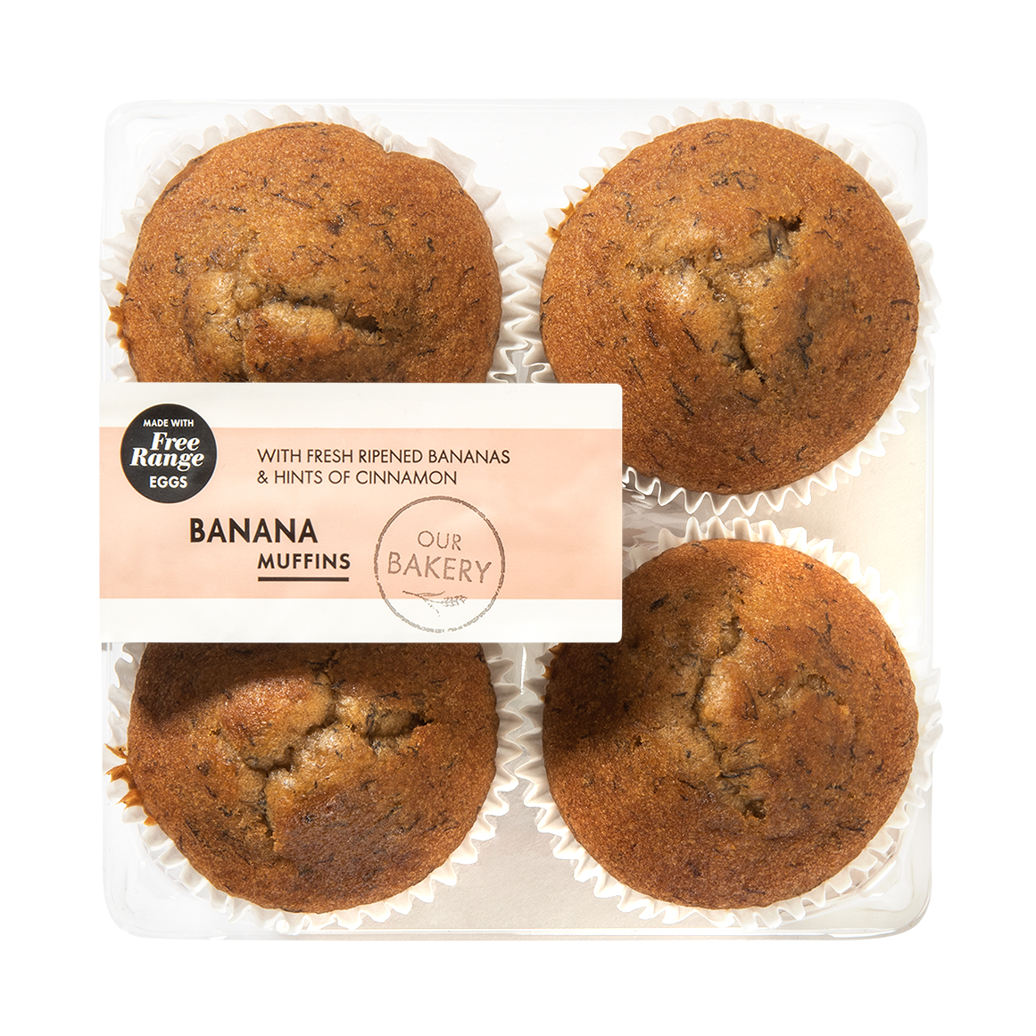 Banana Muffins 4 pk