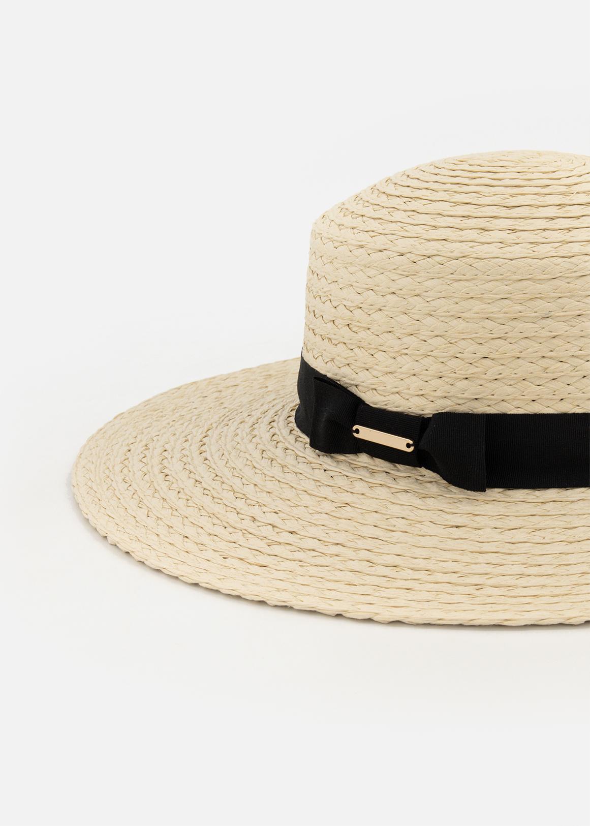 Straw Hat Woolworths Fedora Hat Woolworths Bow Wide Brim Straw Hat