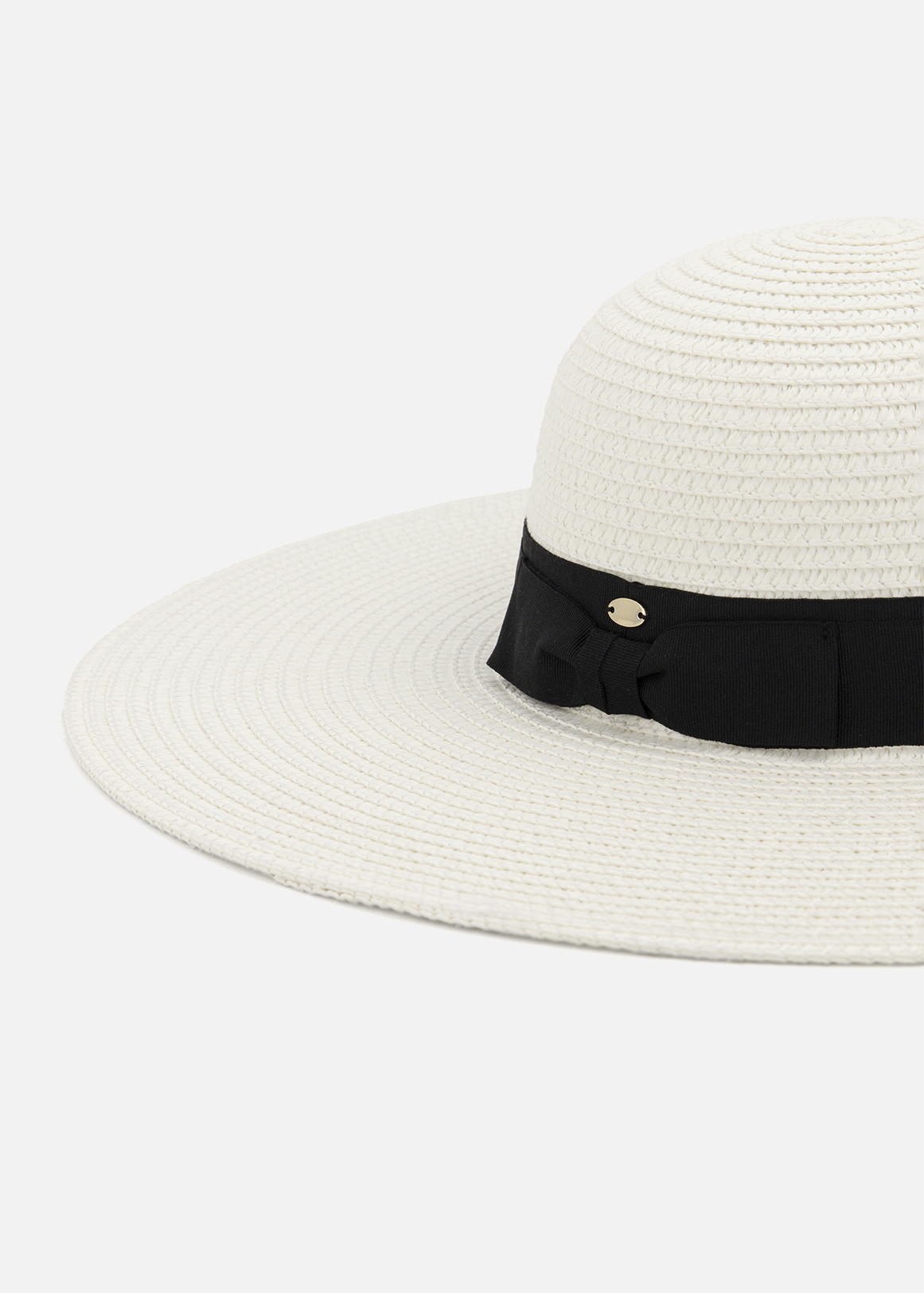 Band Wide Brim Straw Hat