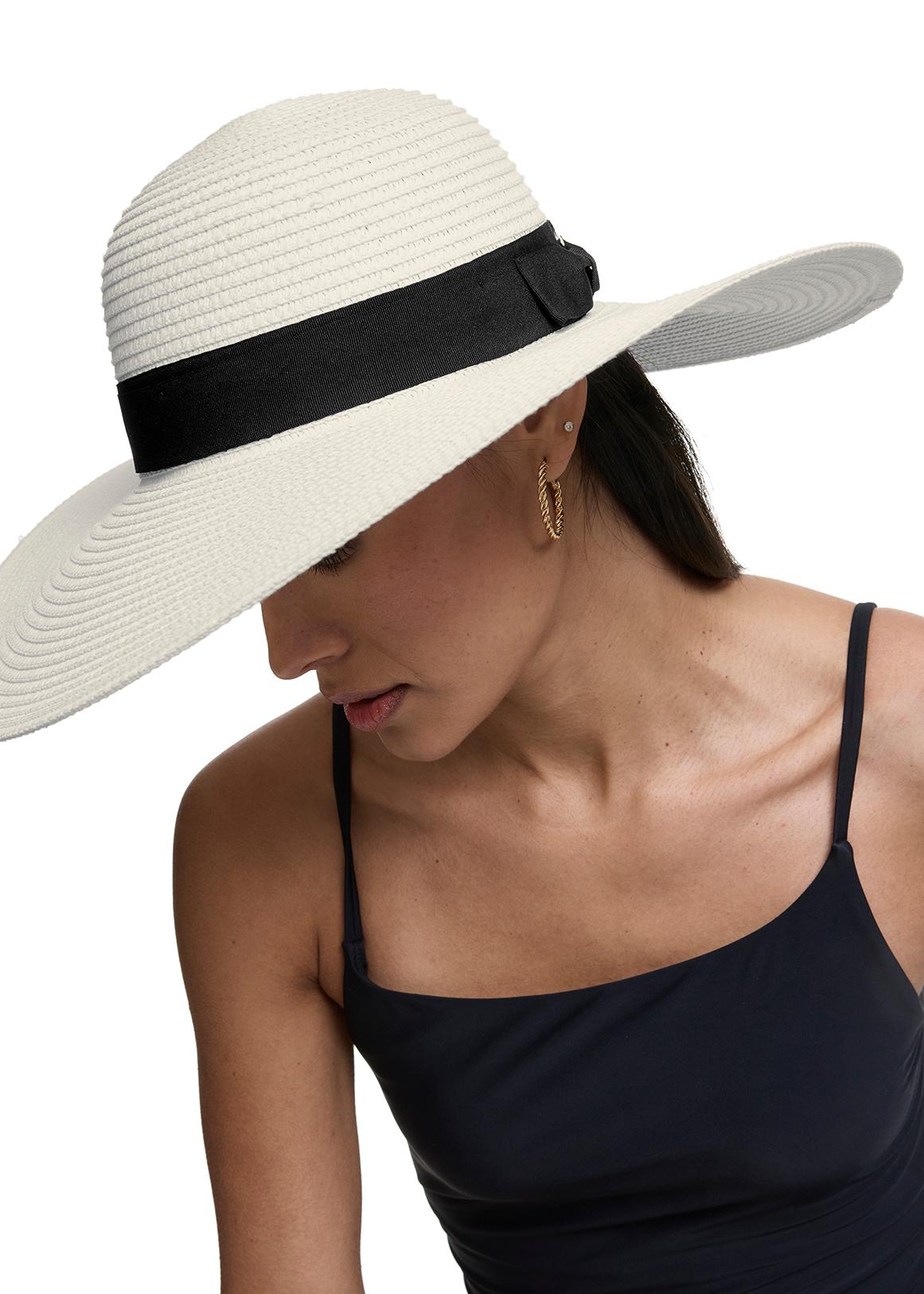 Band Wide Brim Straw Hat