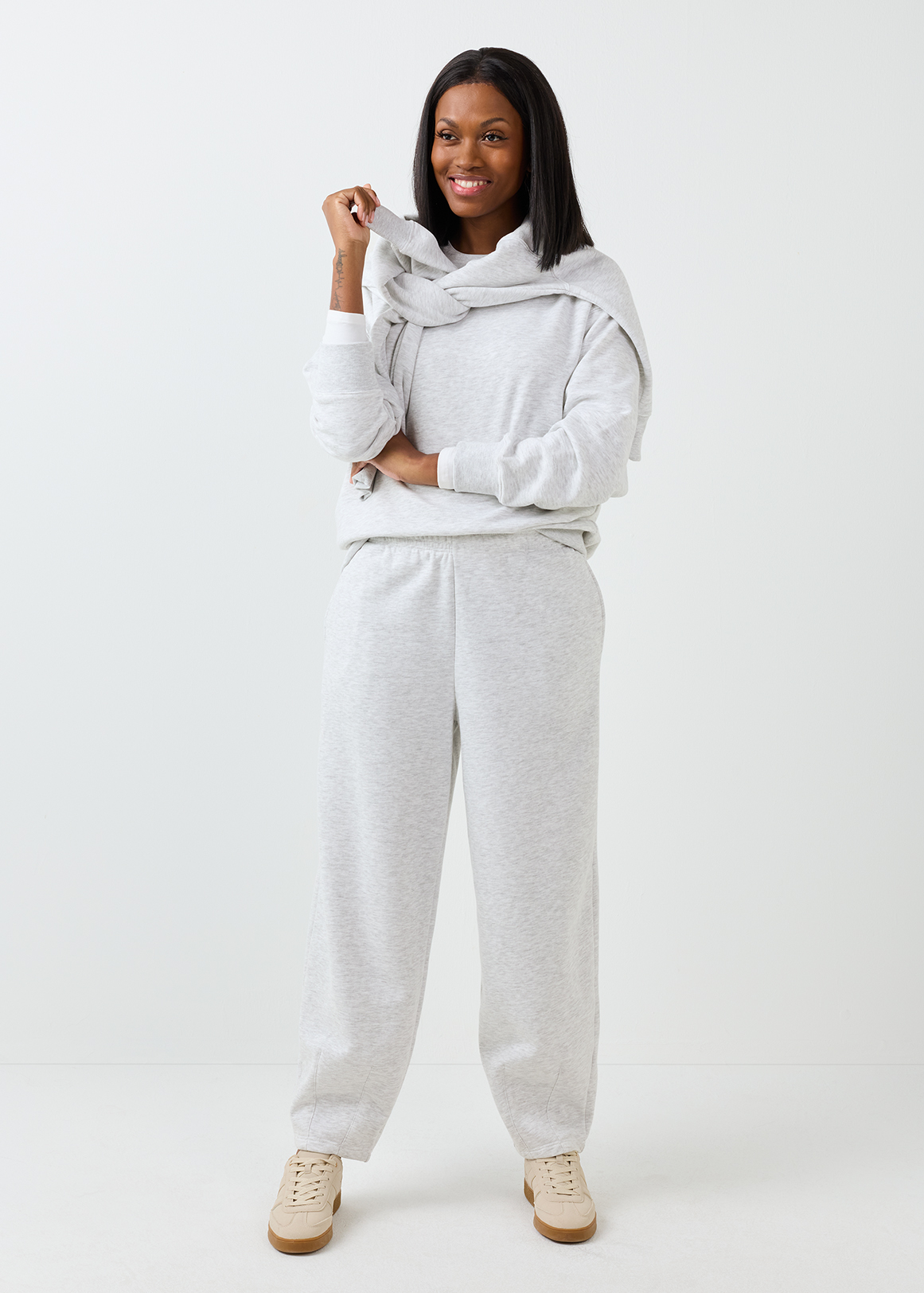 Barrel Leg Fleece Pants