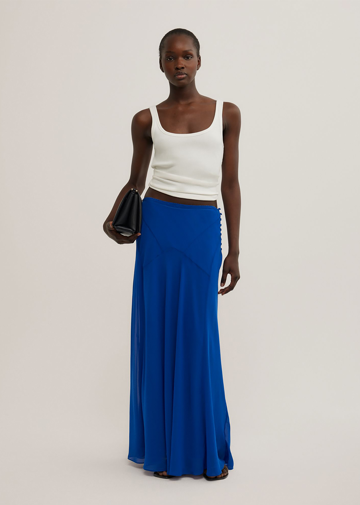 Basque Maxi Skirt