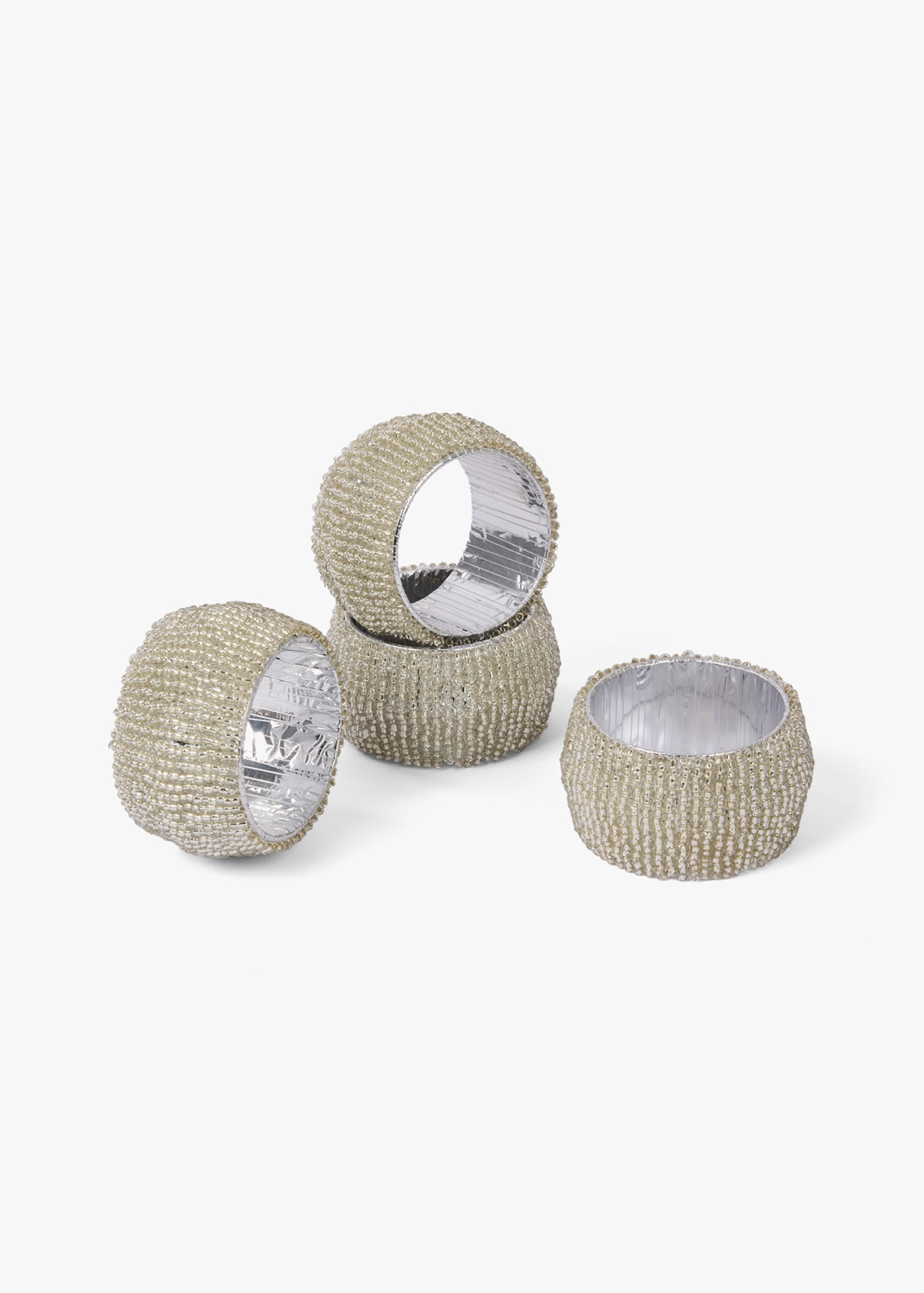 Beaded Glass Napkin Rings 4 Pack | Woolworths.co.za