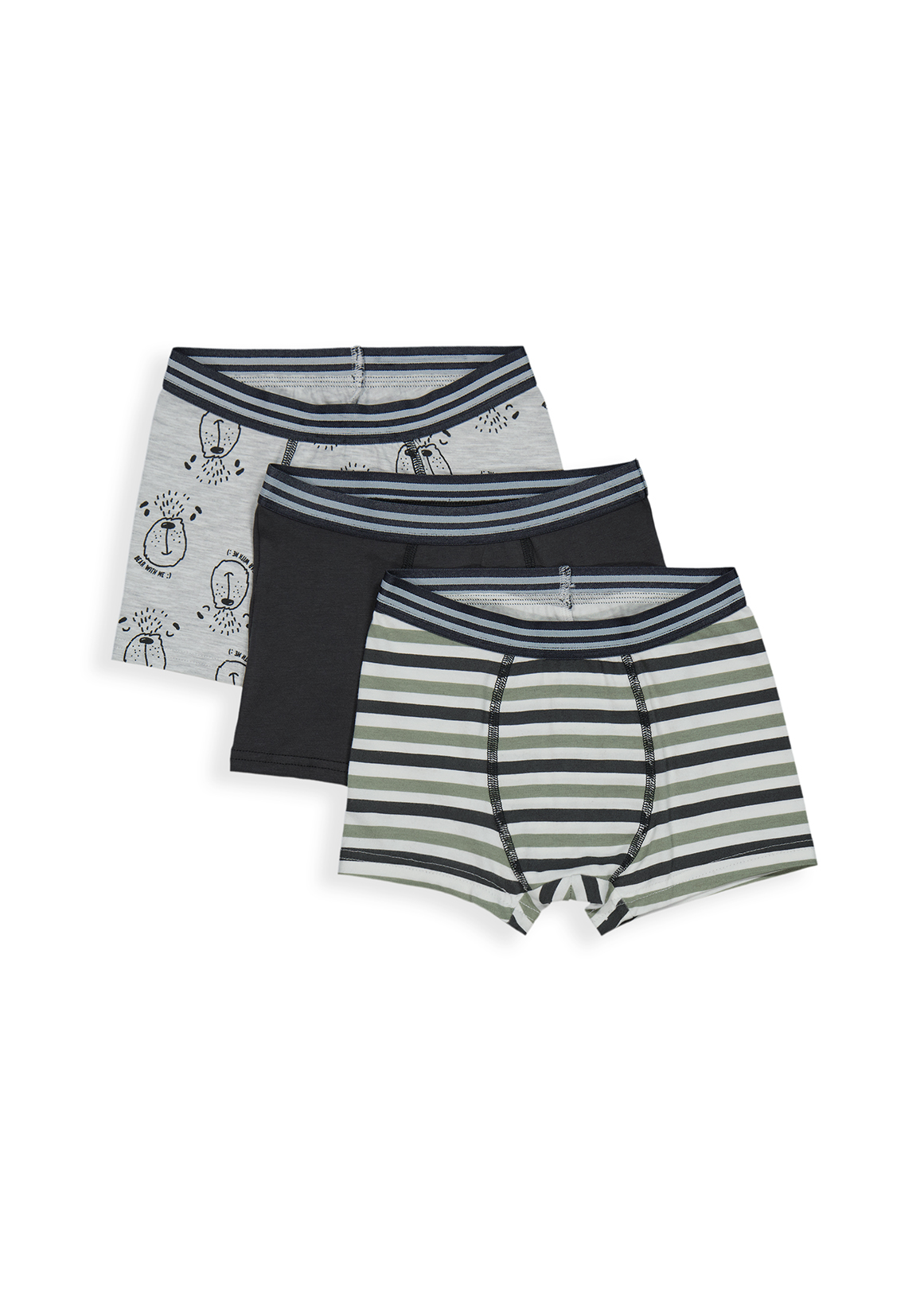 Bear Cotton Rich Trunks 3 Pack