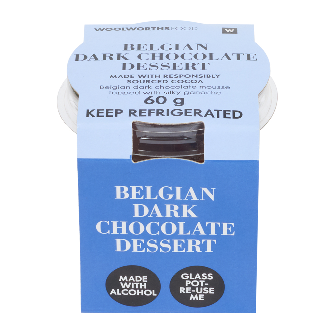 Belgium Dark Chocolate Dessert in Glass 60 g