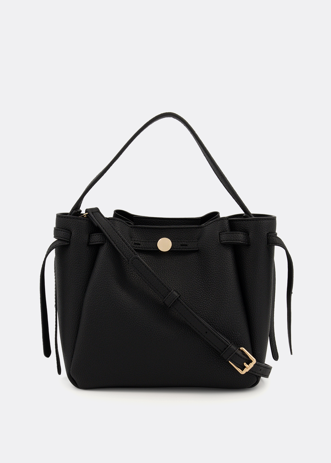 Belted Bucket Bag