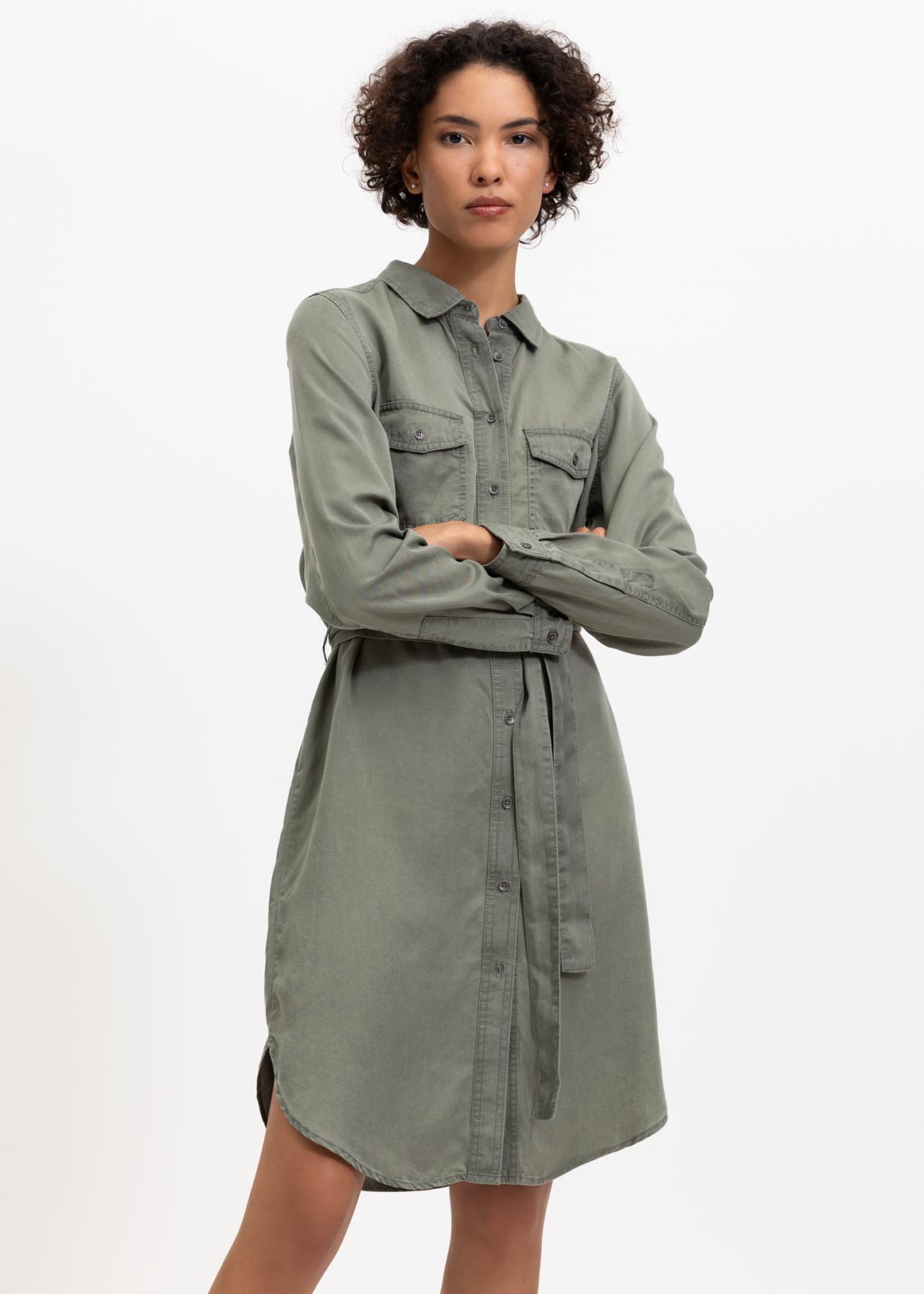 Belted Chambray Shirt Dress | Woolworths.co.za