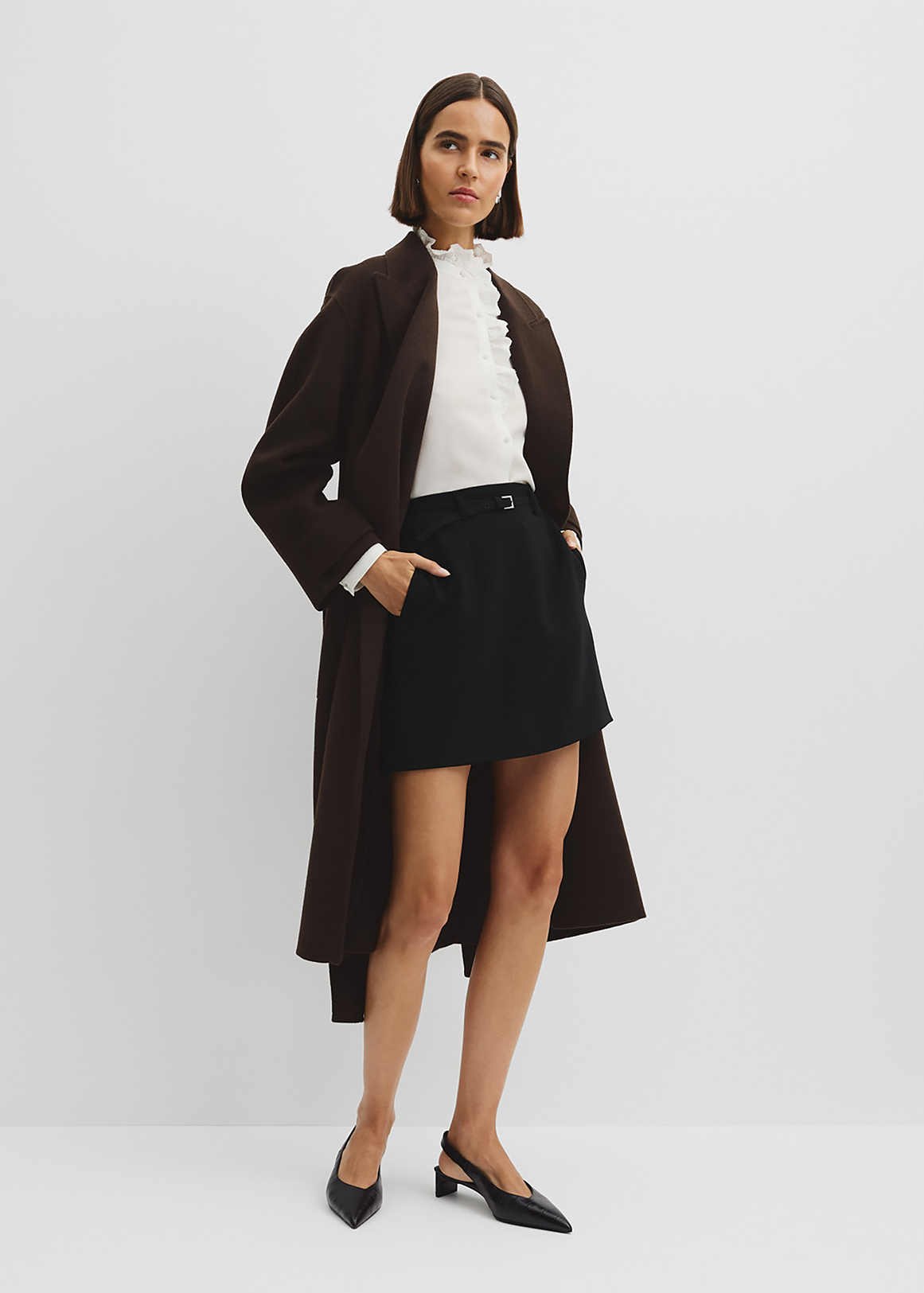 Belted Mini Skirt