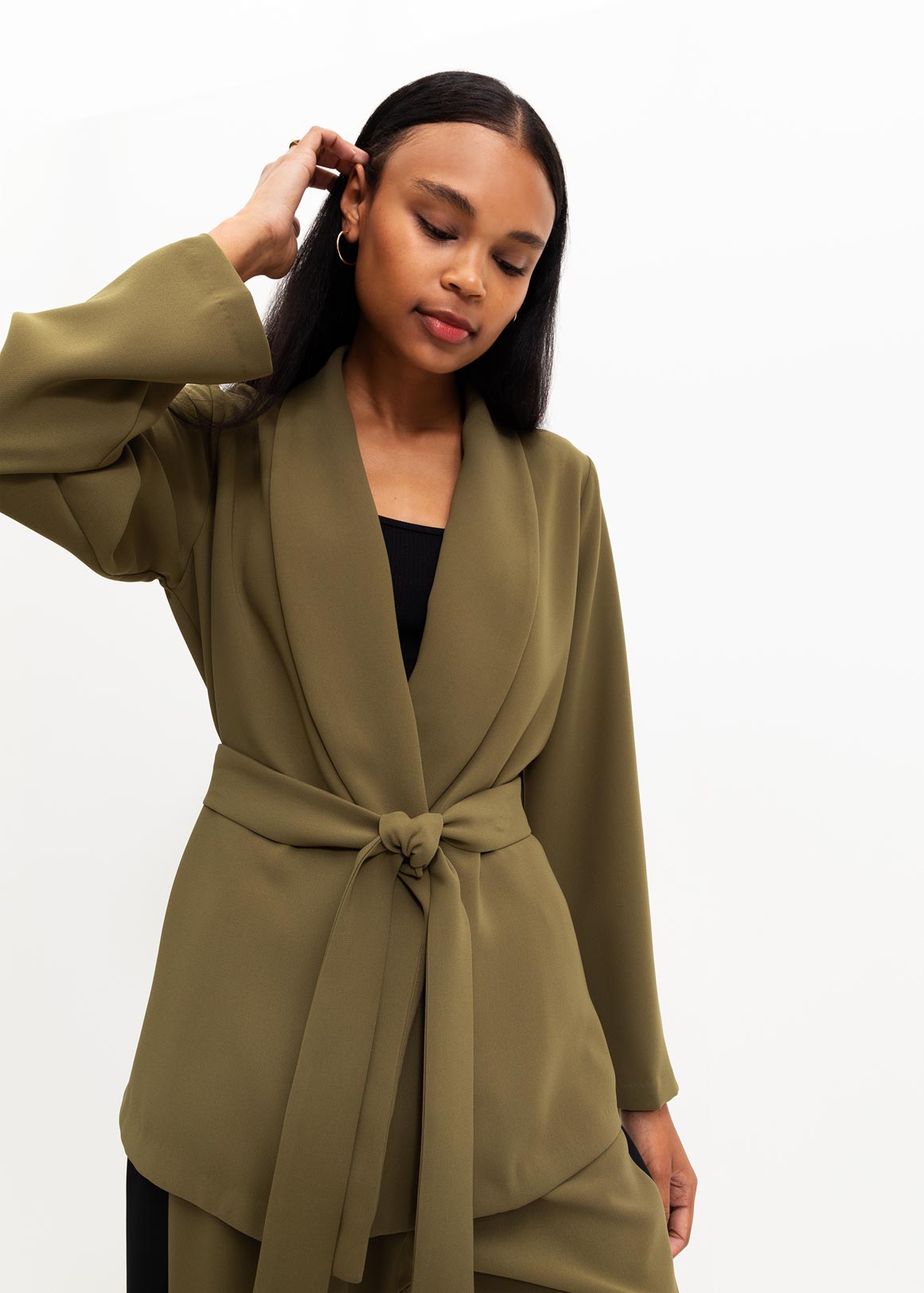 Belted Shawl Wrap Jacket | Woolworths.co.za