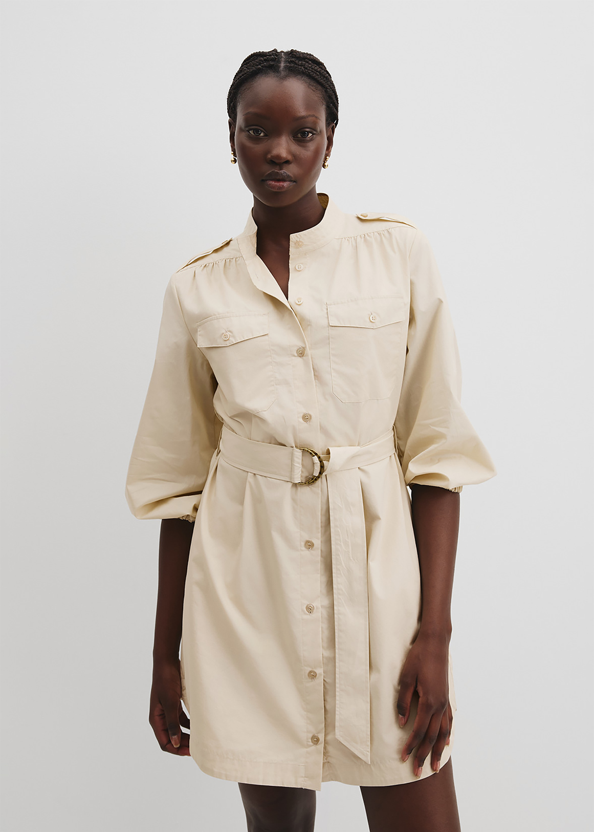 Belted Shirt Dress