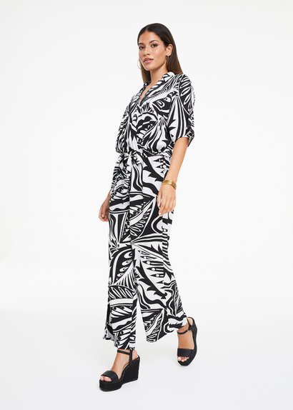 Maternity Soft Rib Belted Jumpsuit