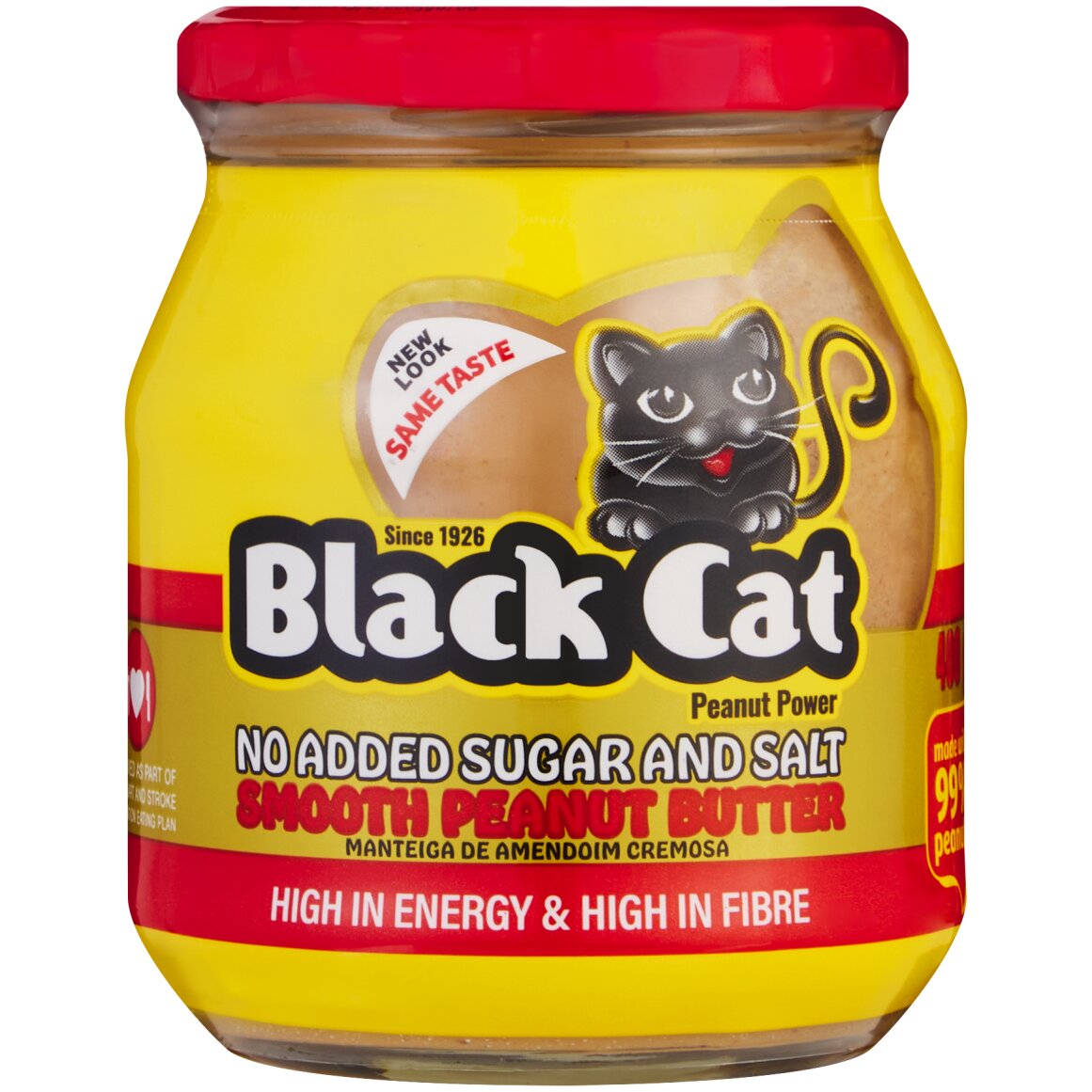 Photo of Black Cat No Added Sugar and Salt Smooth Peanut Butter 400 g