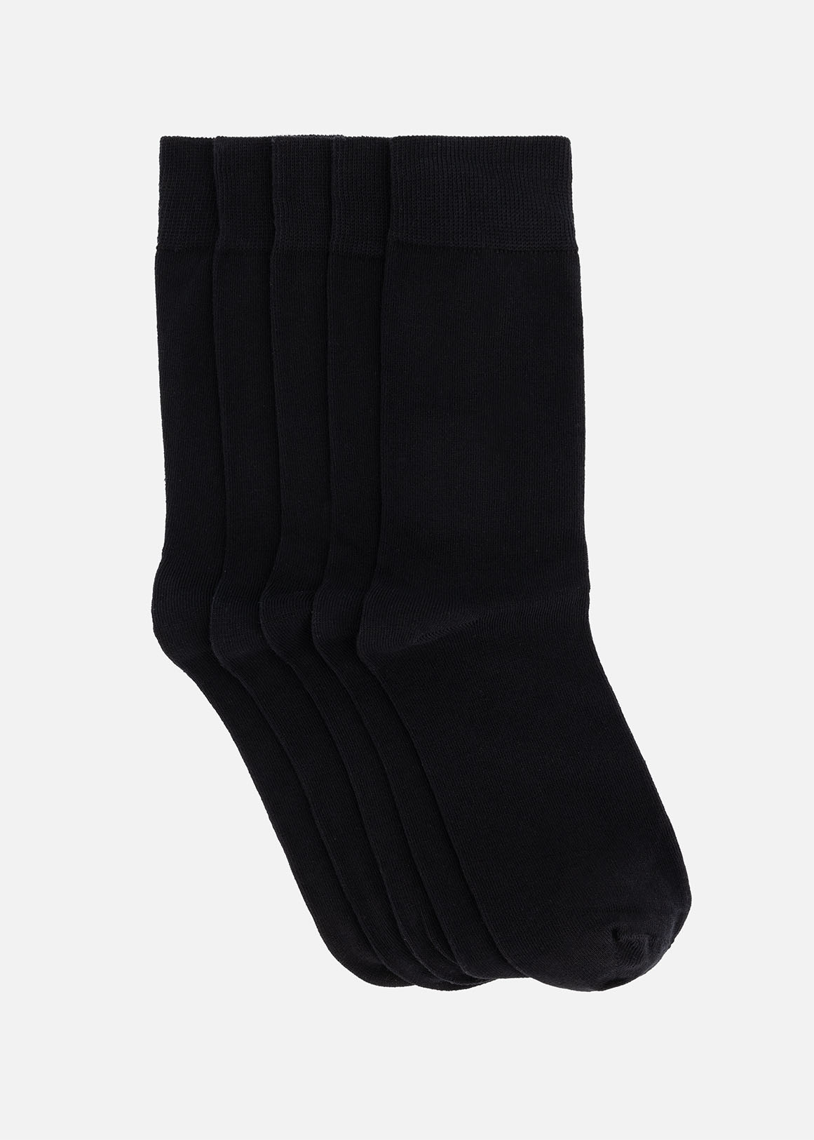 Black Cotton Rich Socks 5 Pack | Woolworths.co.za