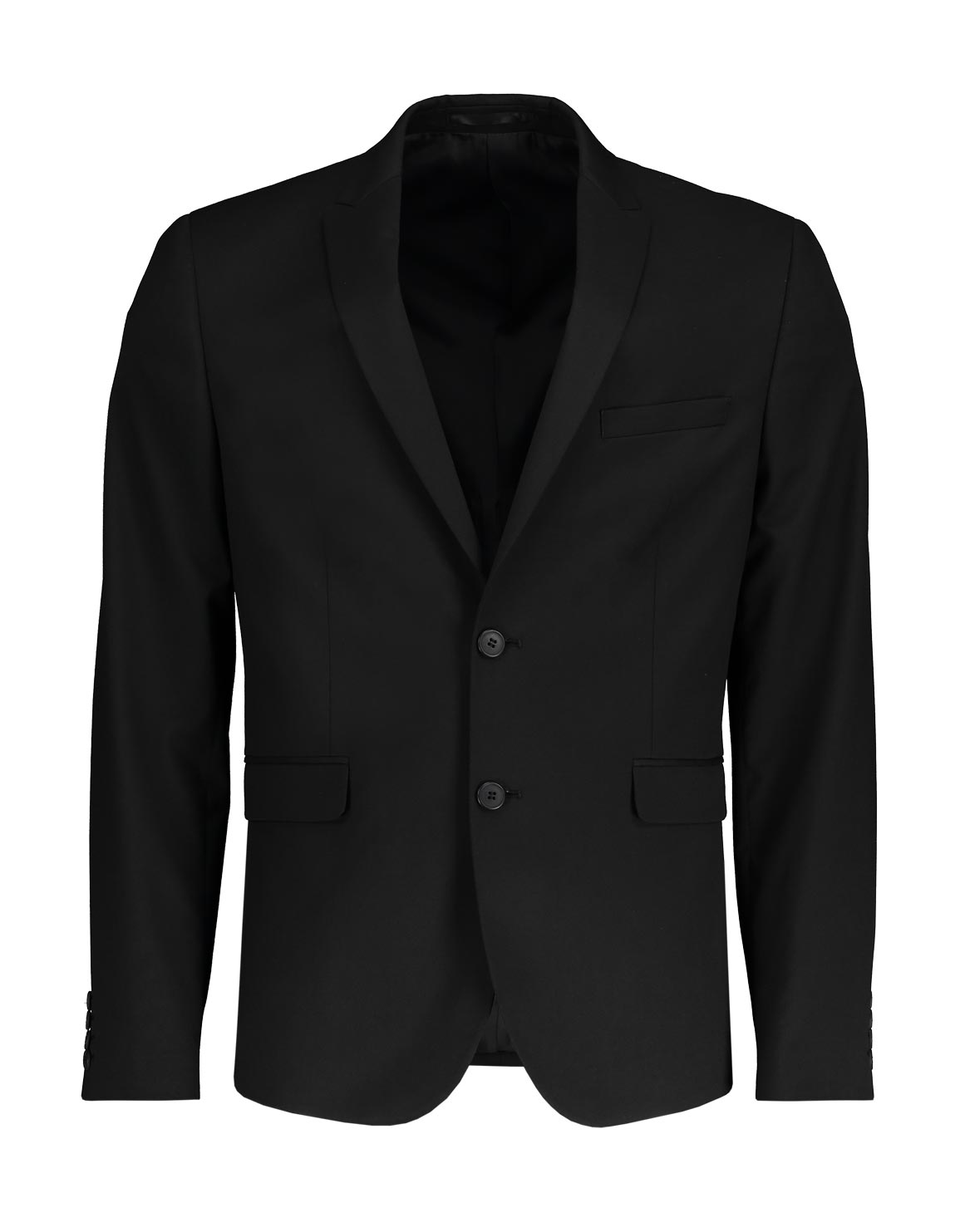 Black Slim Fit Viscose Blend Suit Jacket | Woolworths.co.za