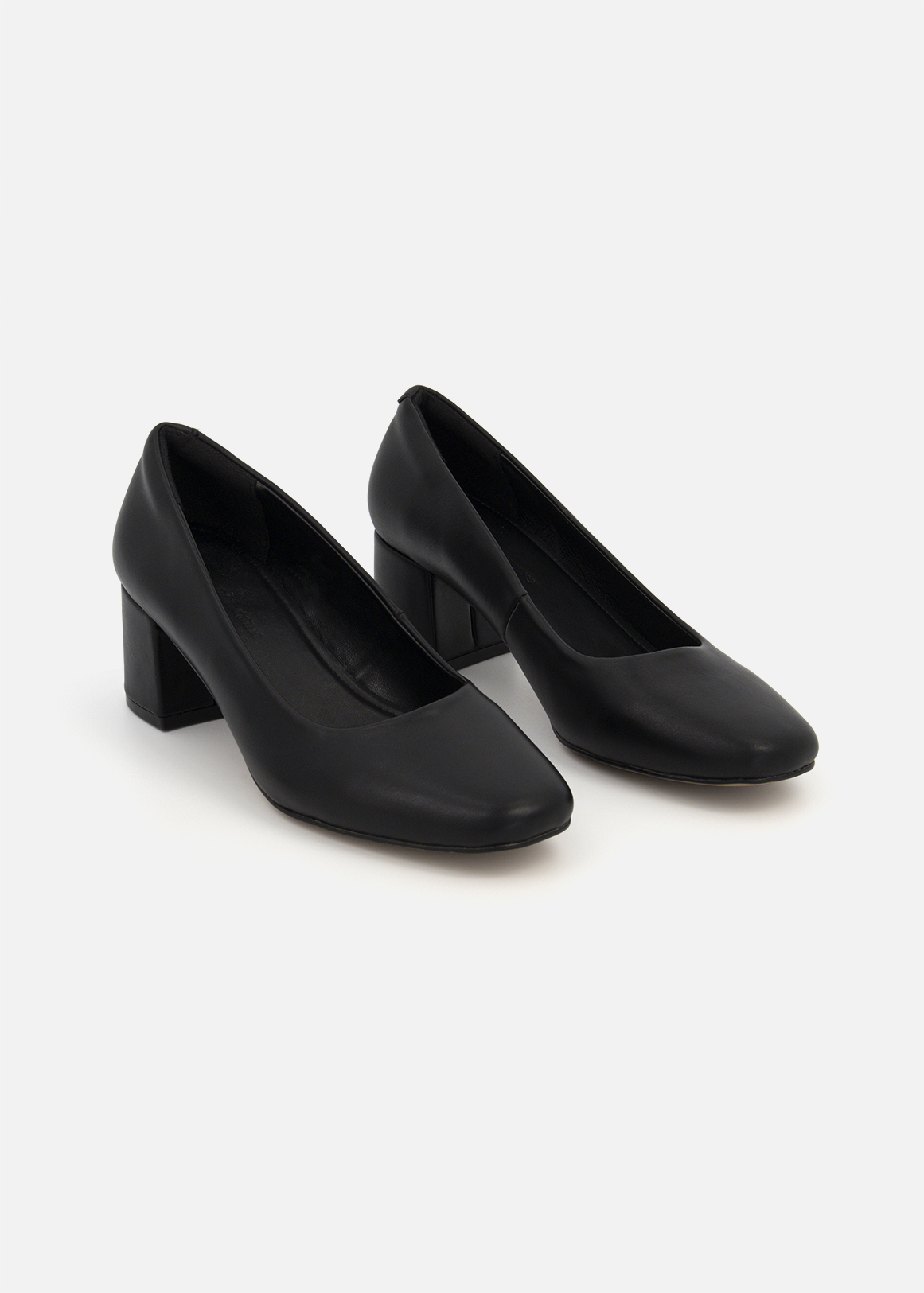 Block Heel Court Shoes