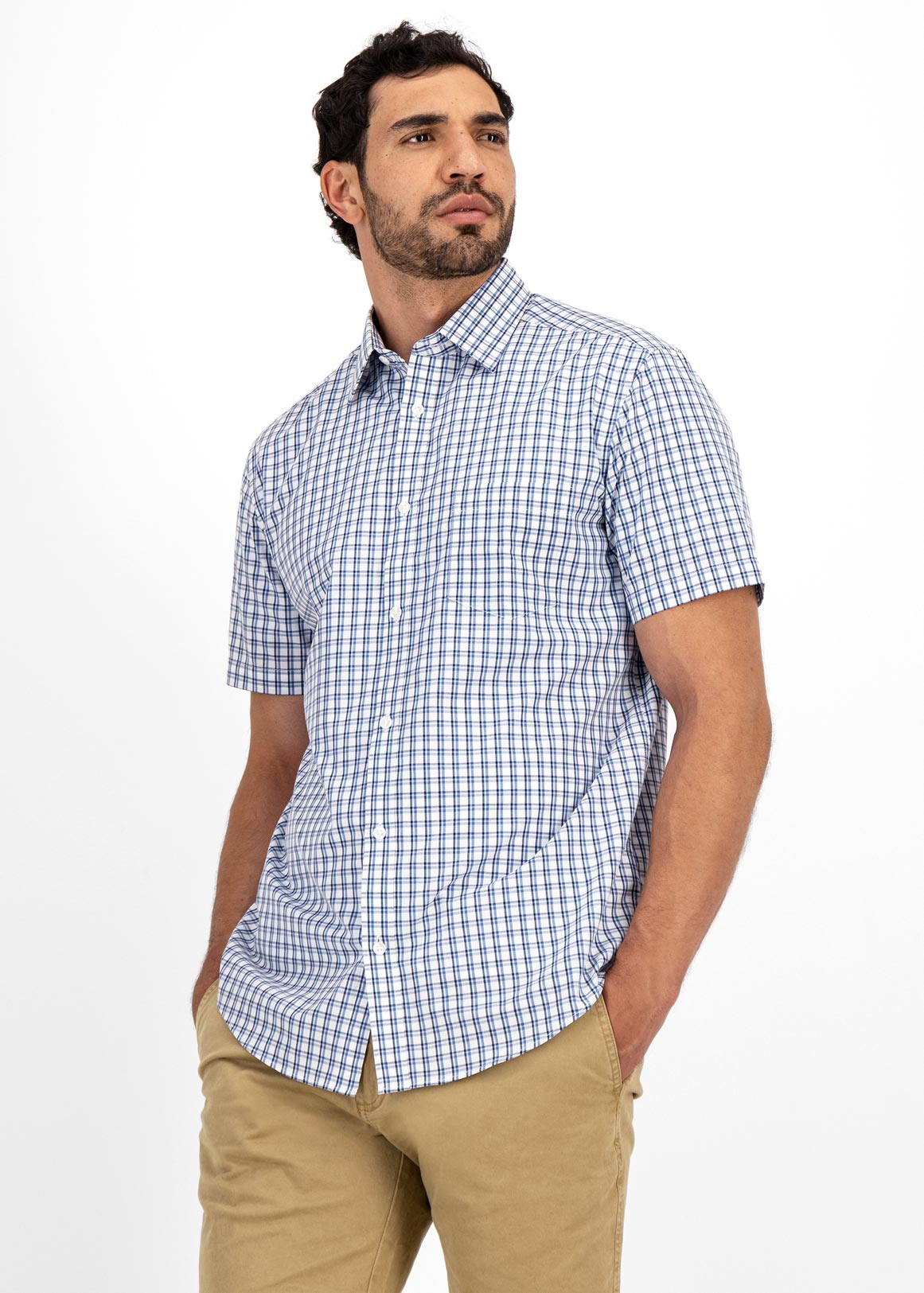 Blue Check Shirt | Woolworths.co.za