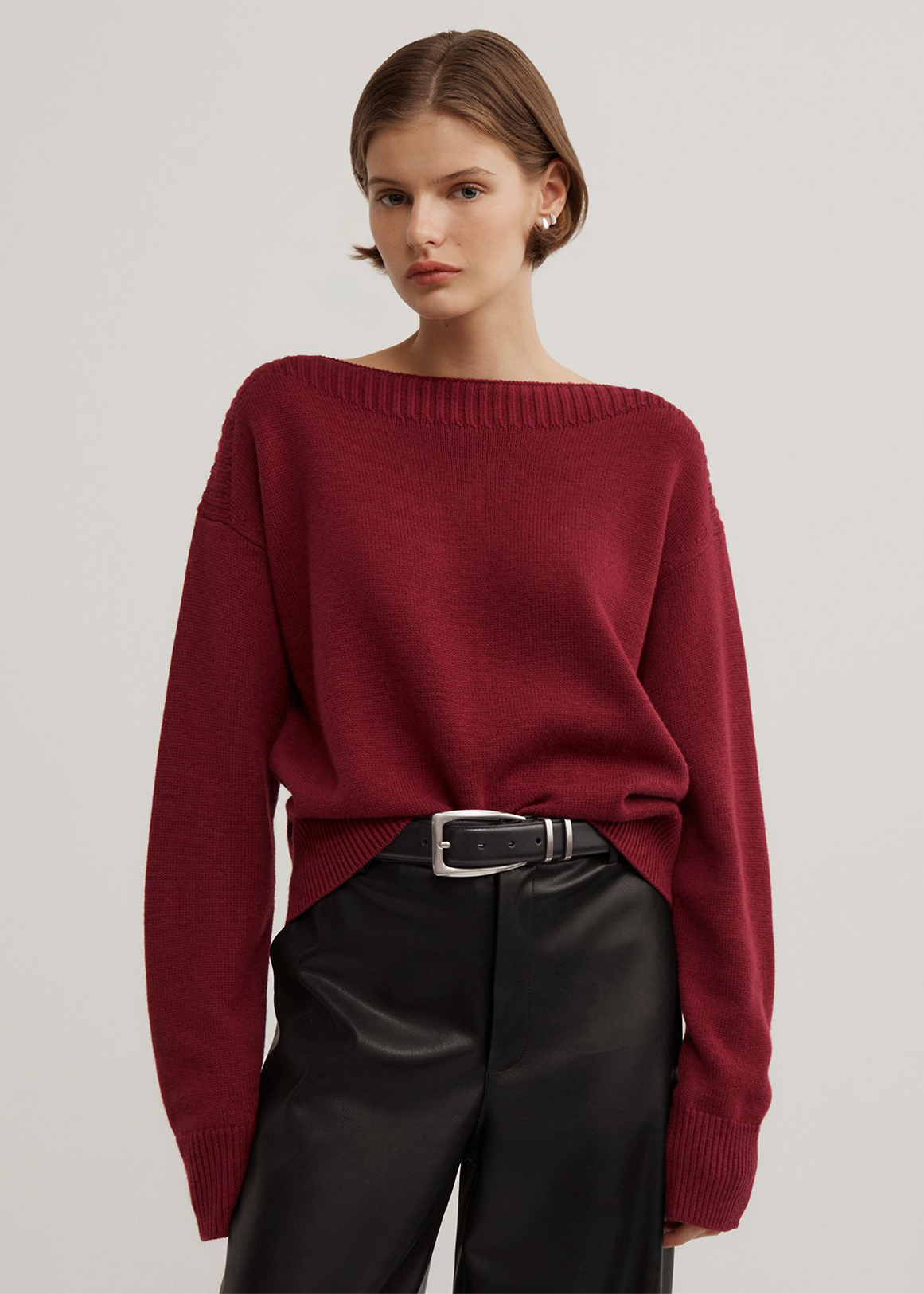 Boat Neck Knit