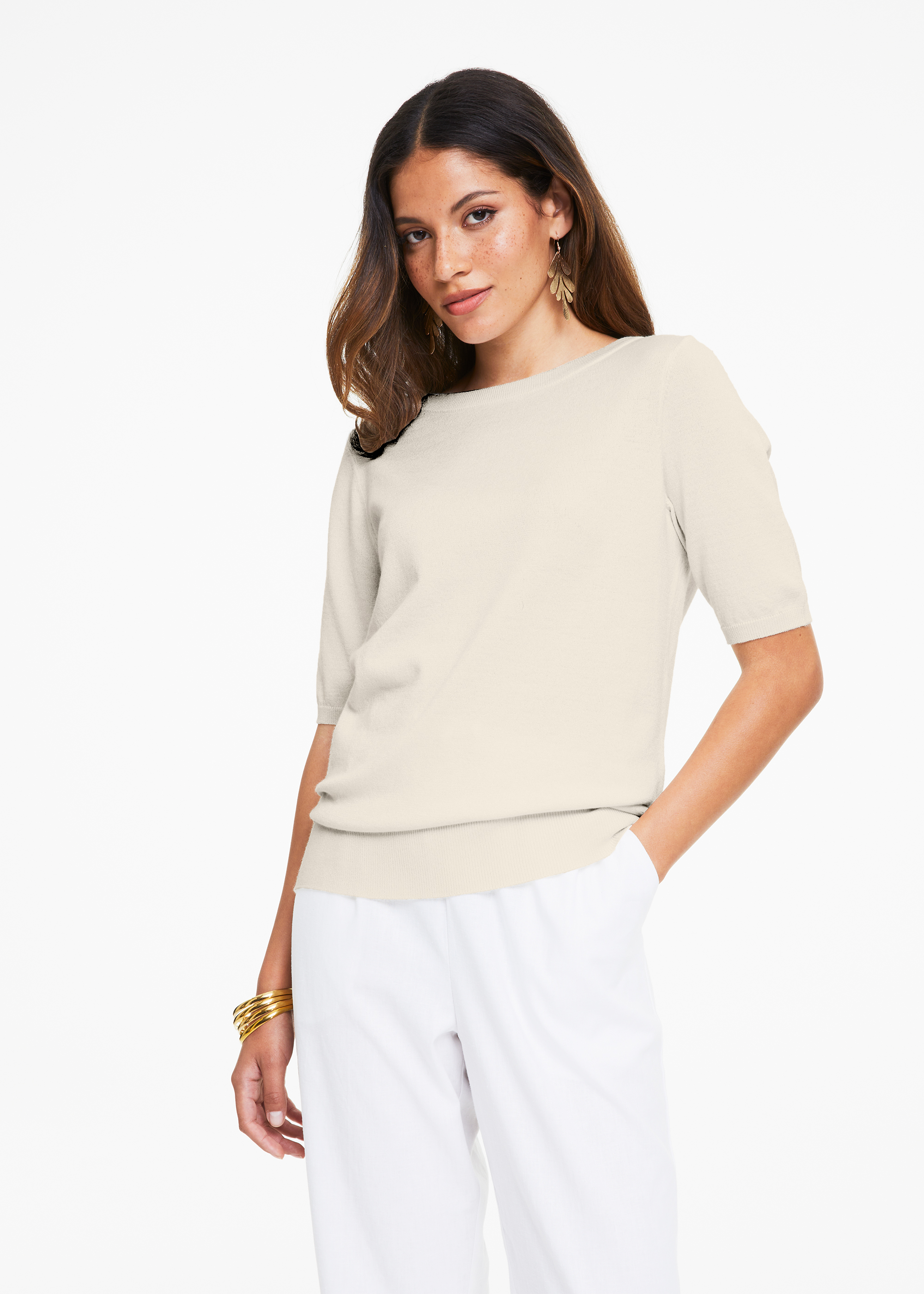 Boat Neck Knit Top | Woolworths.co.za