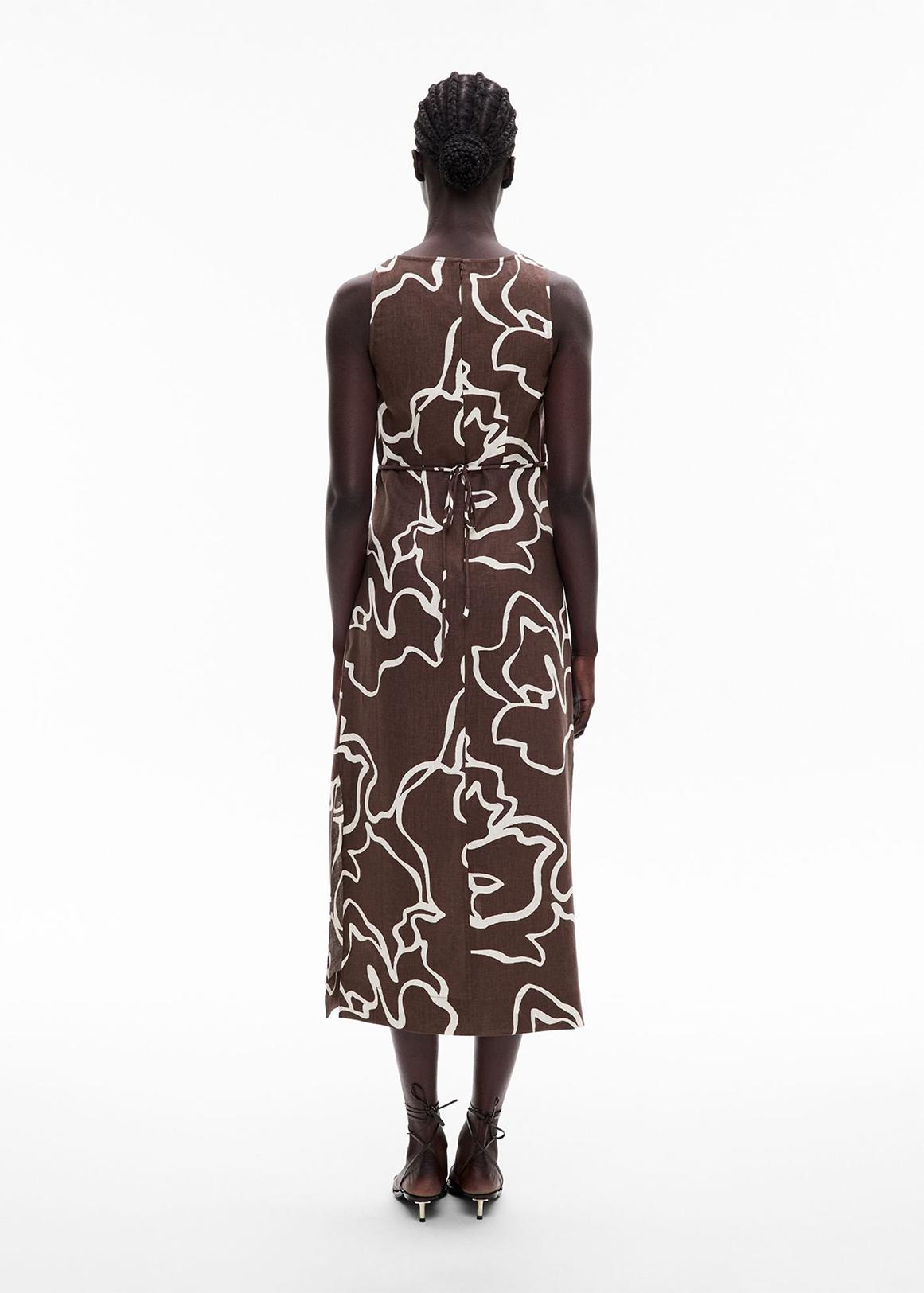 Boat Neck Midi Dress