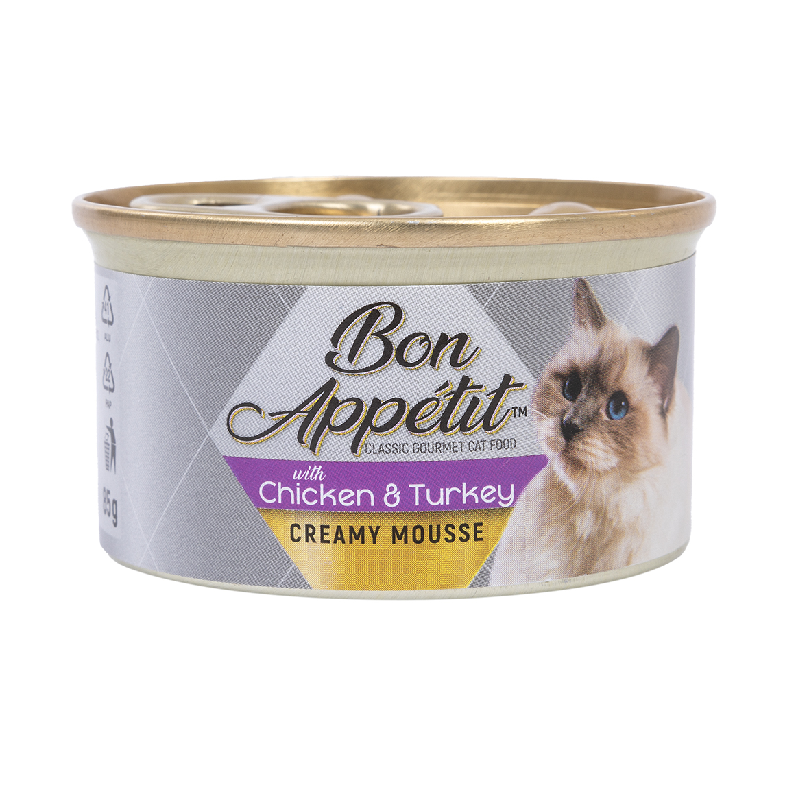 Bon Appétit Creamy Mousse Chicken and Turkey Cat Food 85 g