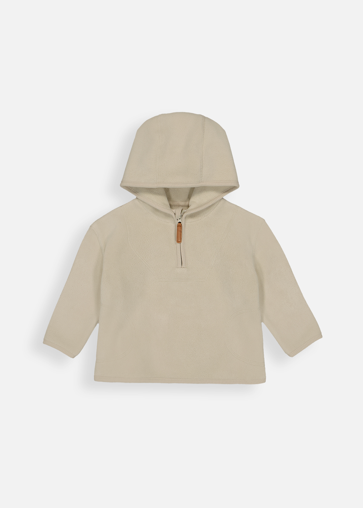 Bonded Quarter Zip Fleece Hoodie