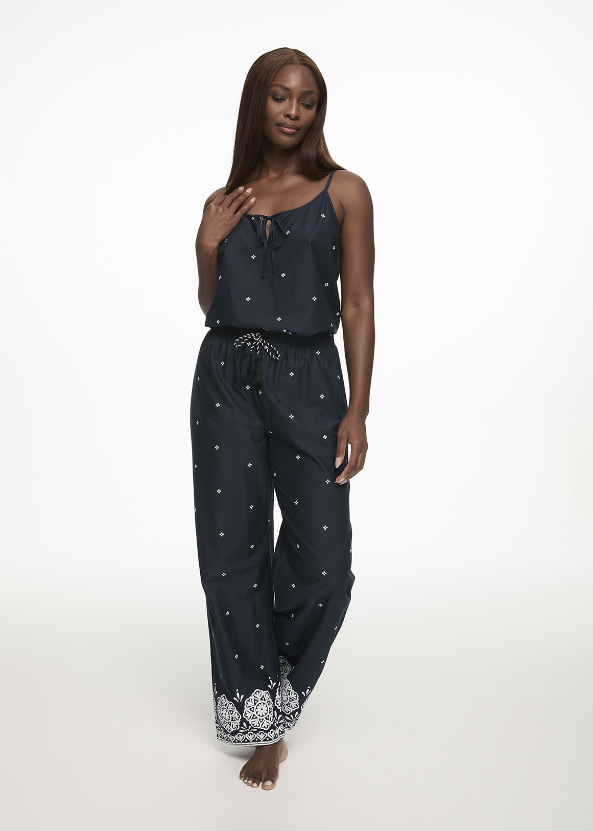 Border Print Cotton Pyjama Pants | Woolworths.co.za