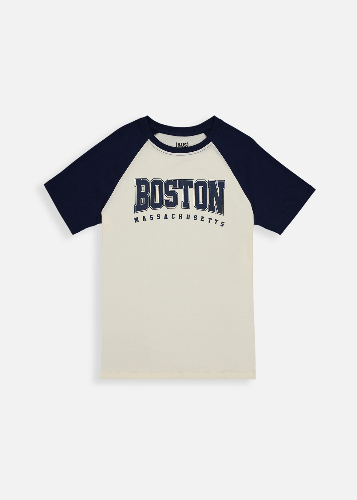 Boston Raglan Sleeve Cotton T-shirt | Woolworths.co.za