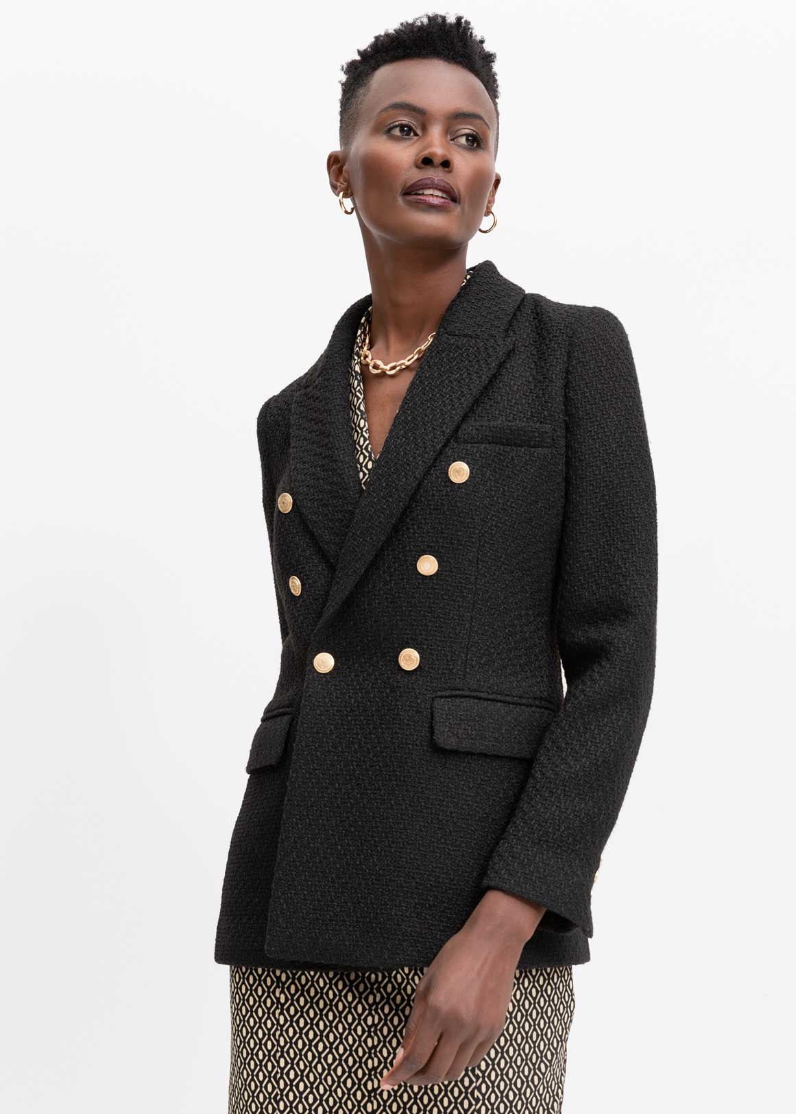 Boucle Double Breasted Blazer | Woolworths.co.za