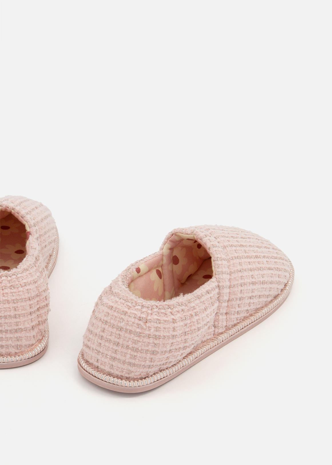 Boucle Lurex Stokie Slippers (Size 12-6) Older Girl