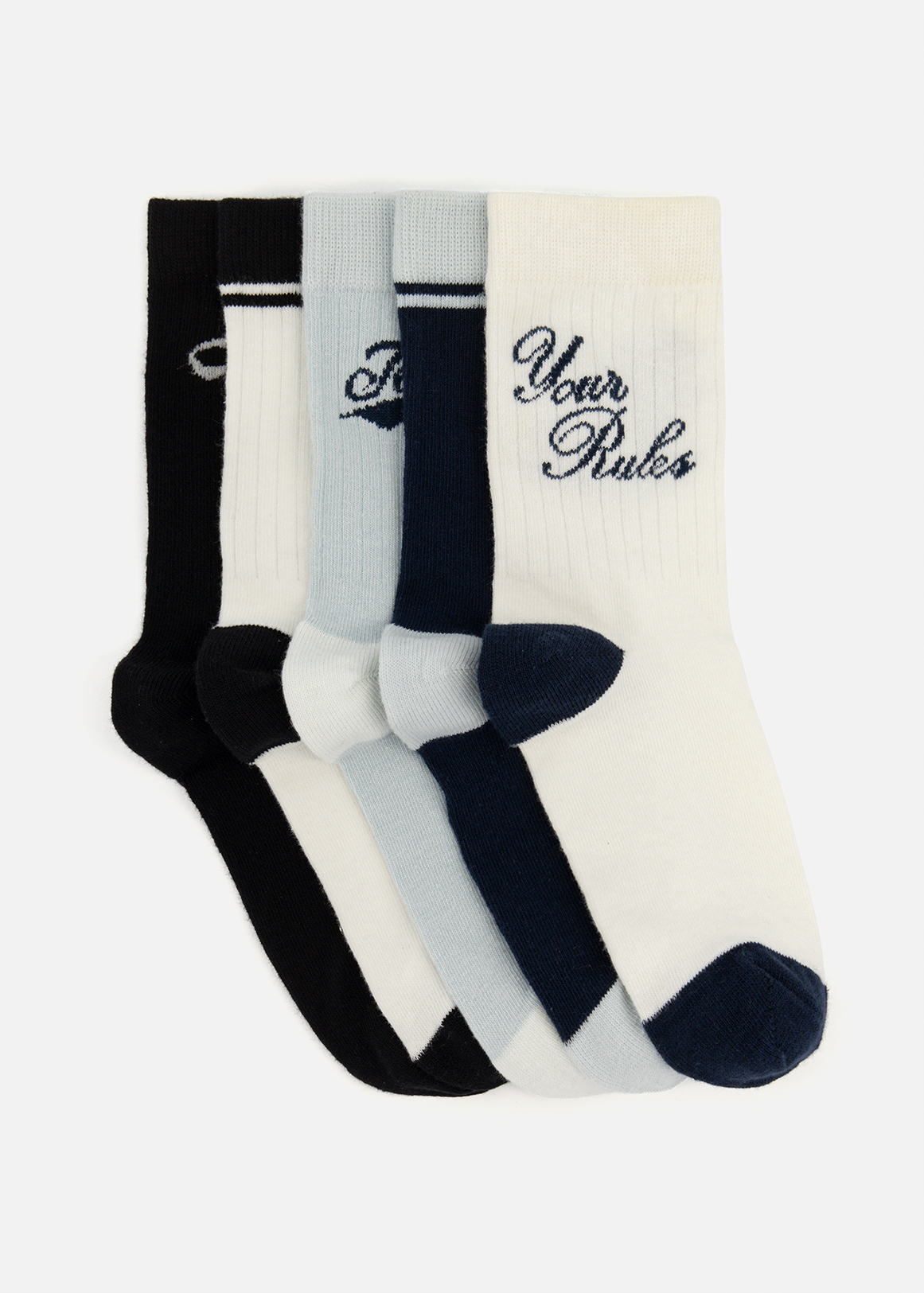 Bow Cotton Rich Ankle Socks 5 Pack