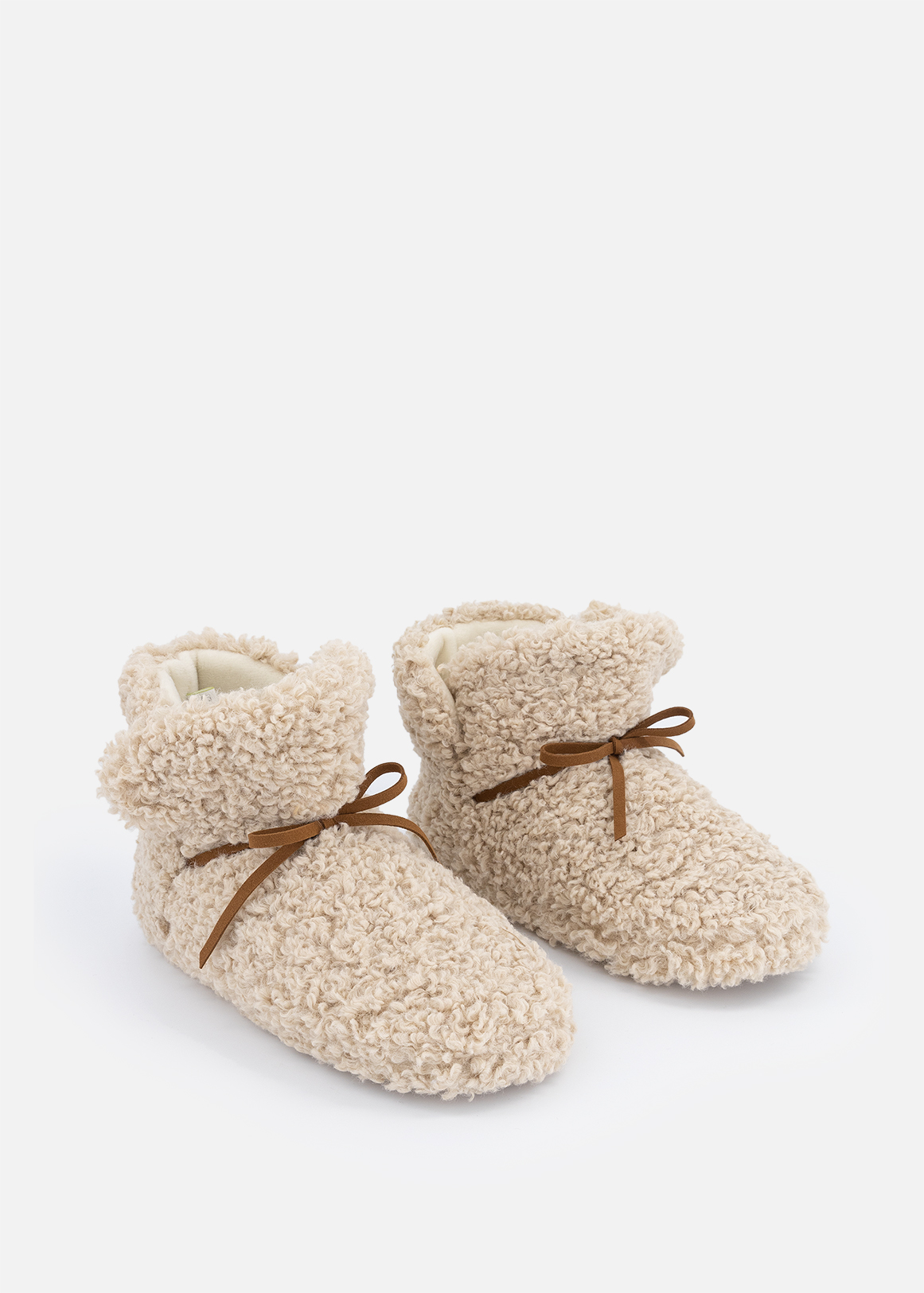 Bow Trim Borg Slipper Boots | Woolworths.co.za