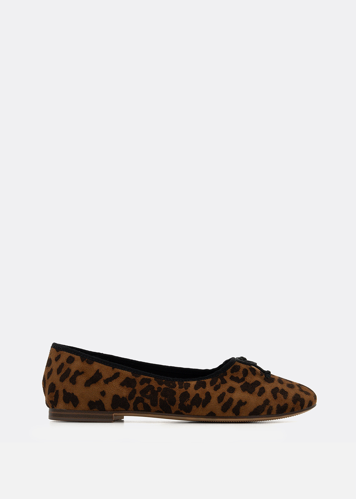 Bow Trim Faux Suede Pumps