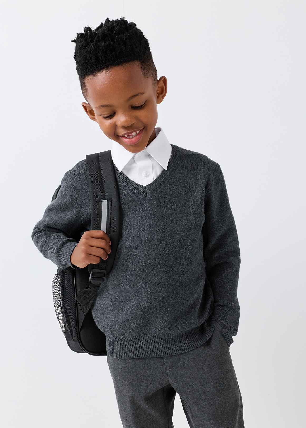 Boys V-Neck School Pullover