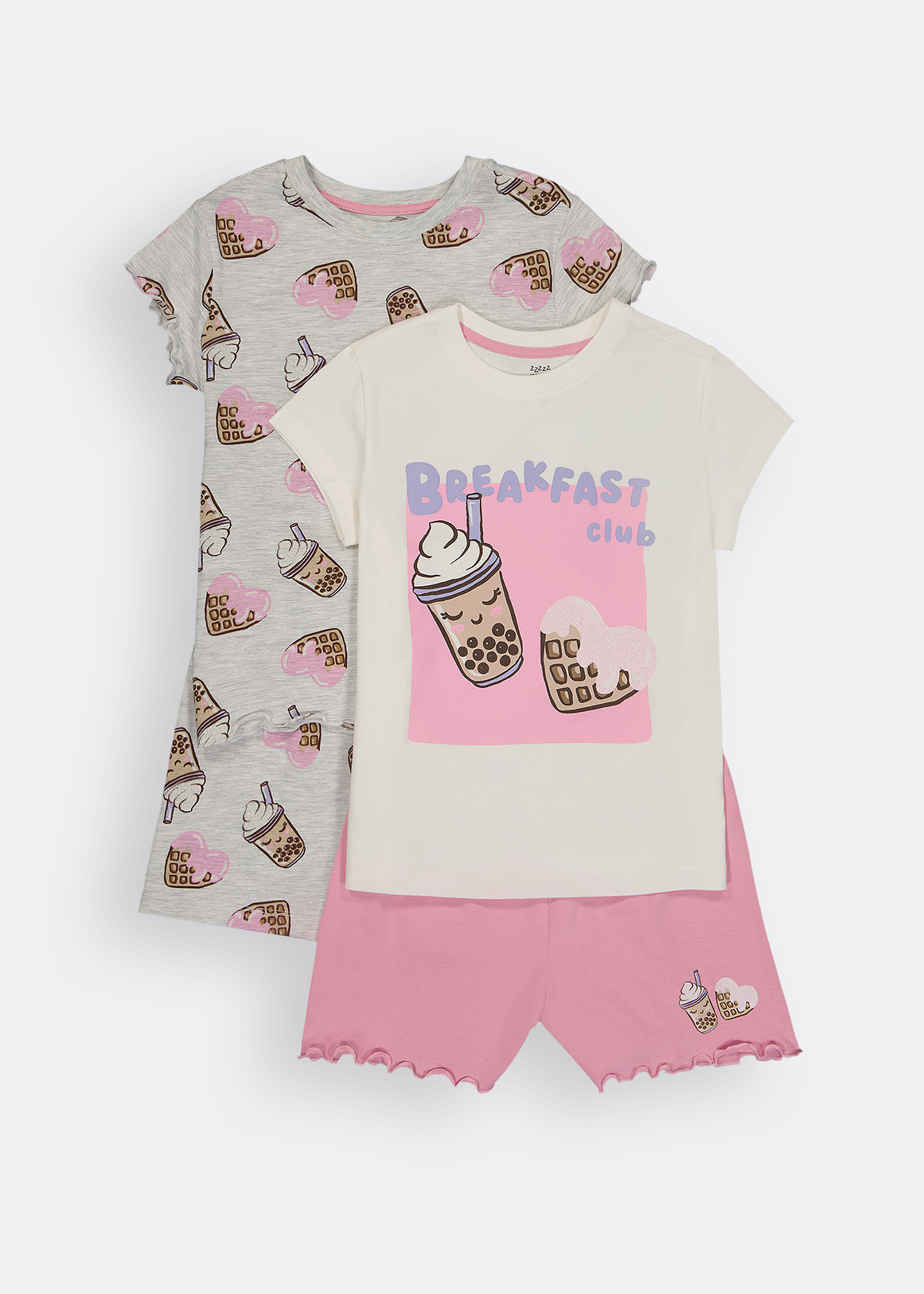 Breakfast Club Cotton Pyjamas 2 Pack