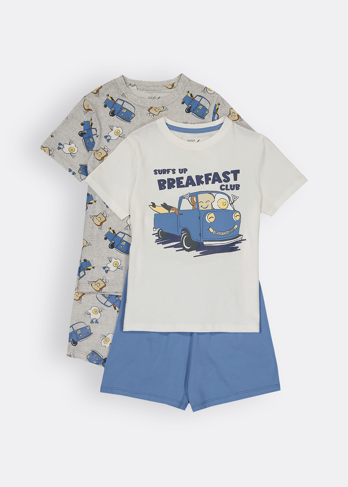 Breakfast Crew Cotton Pyjamas 2 Pack