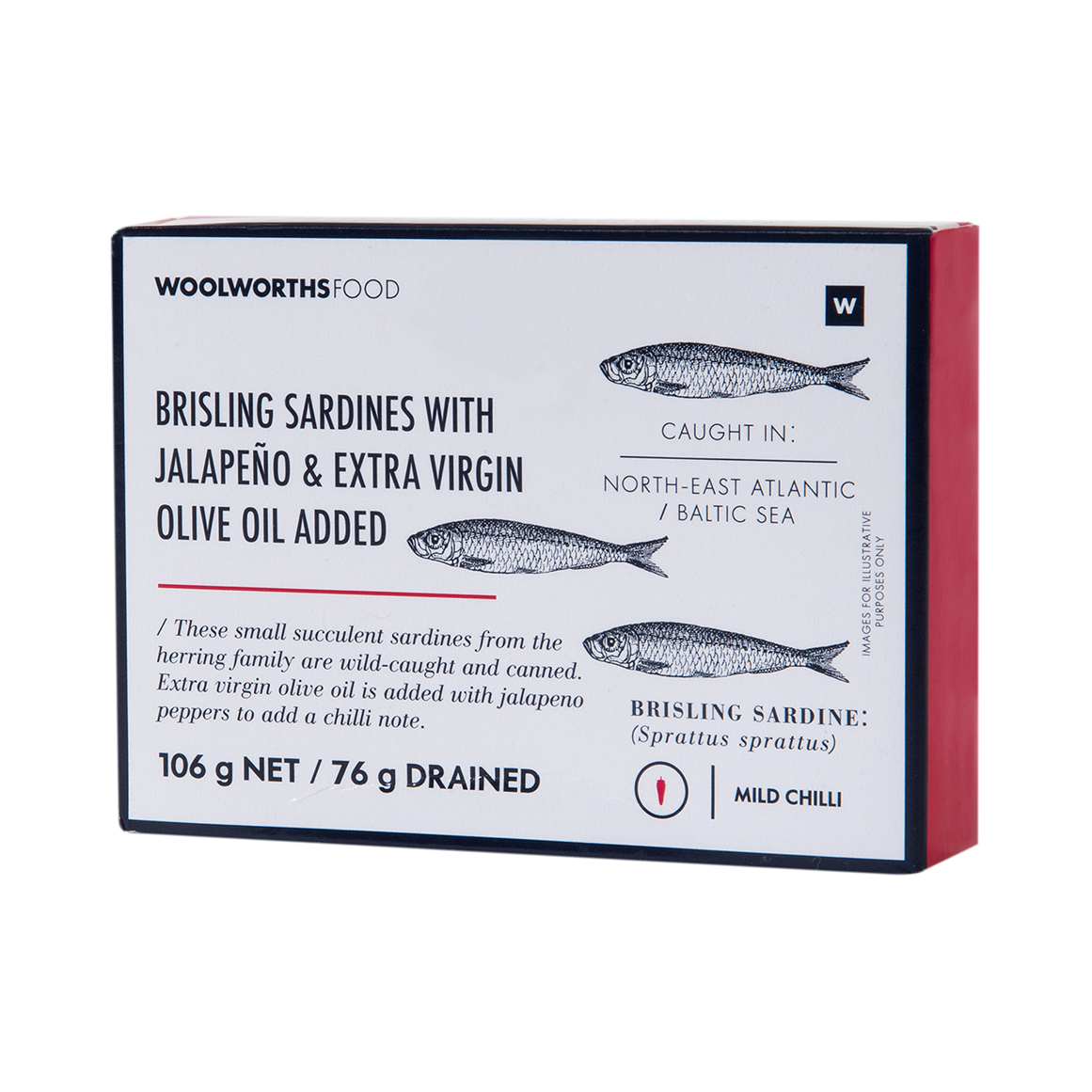 Photo of Brisling Sardines with Jalapeño Peppers and Olive Oil 106 g
