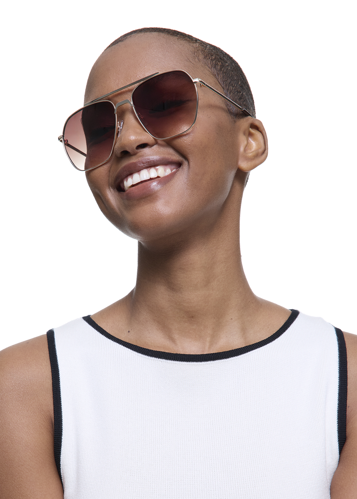 Brown Lens Aviator Sunglasses