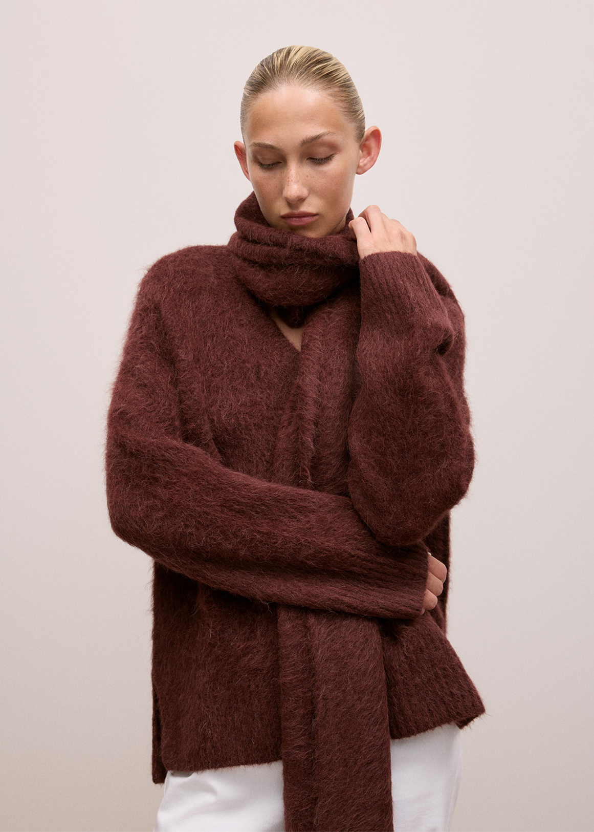 Brushed Alpaca Scarf