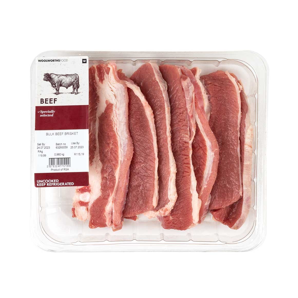 Bulk Beef Brisket Avg 1 kg Woolworths.co.za