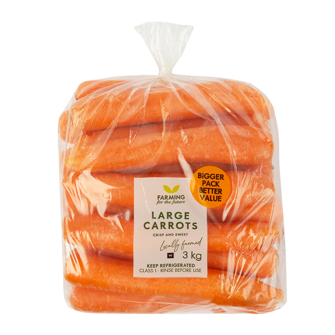 Bulk Large Carrots 3 kg