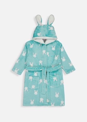 Girls Robe Long Sleeves Swim Cover Up Zip Up Bathrobe Hoddie Nightgown with  Pockets 4-13Years 