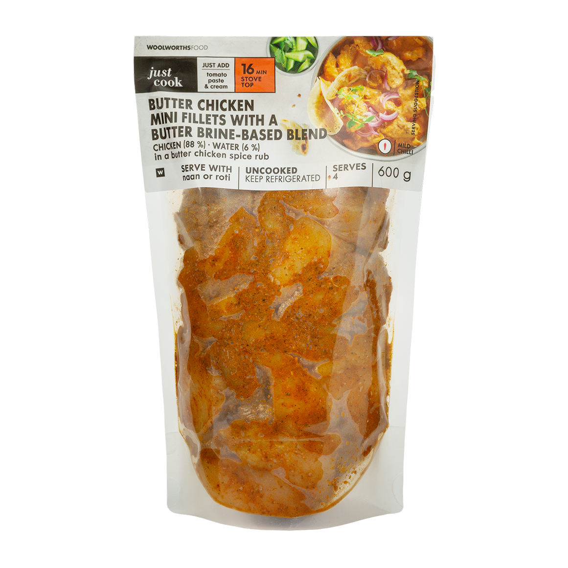 Butter Chicken Mini Fillets 600 g | Woolworths.co.za