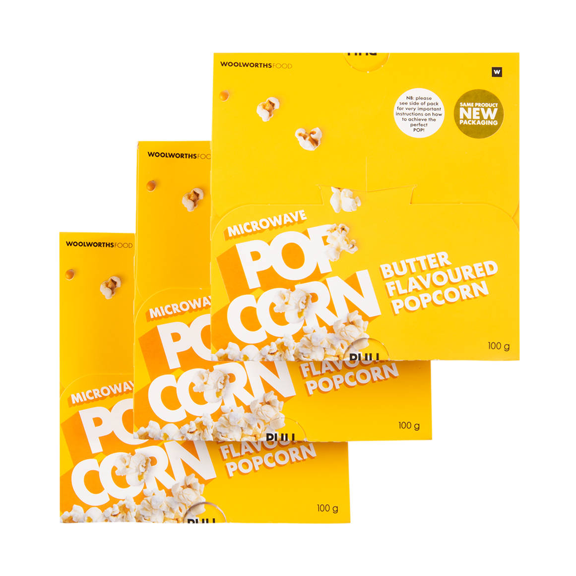 Butter Flavoured Microwave Popcorn 3 x 100 g