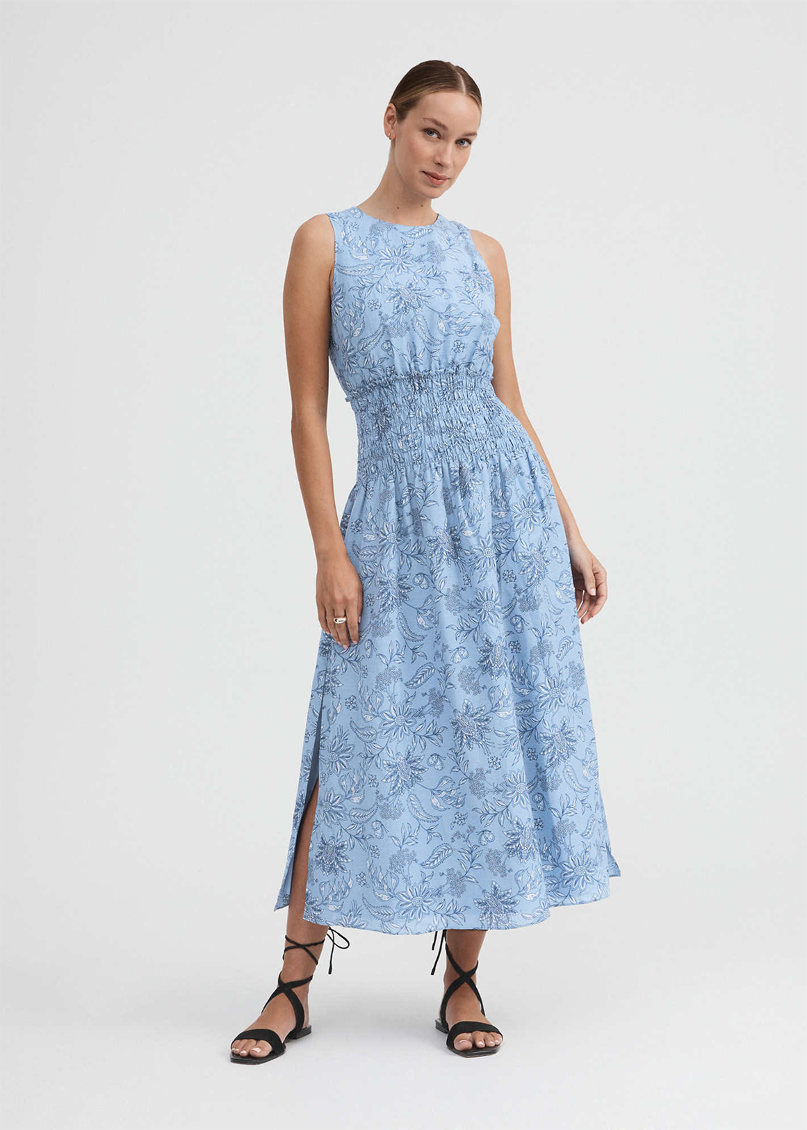Butterfly Paisley Shirred Dress | Woolworths.co.za